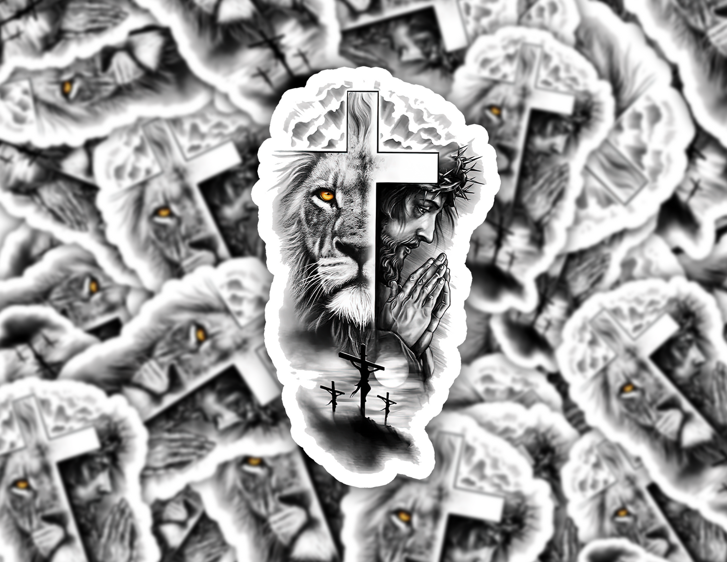 Cross Lion God