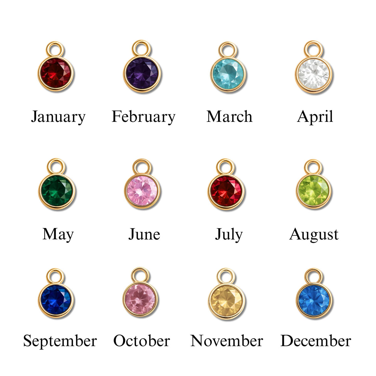 3D Bar Necklace with/without Birthstone