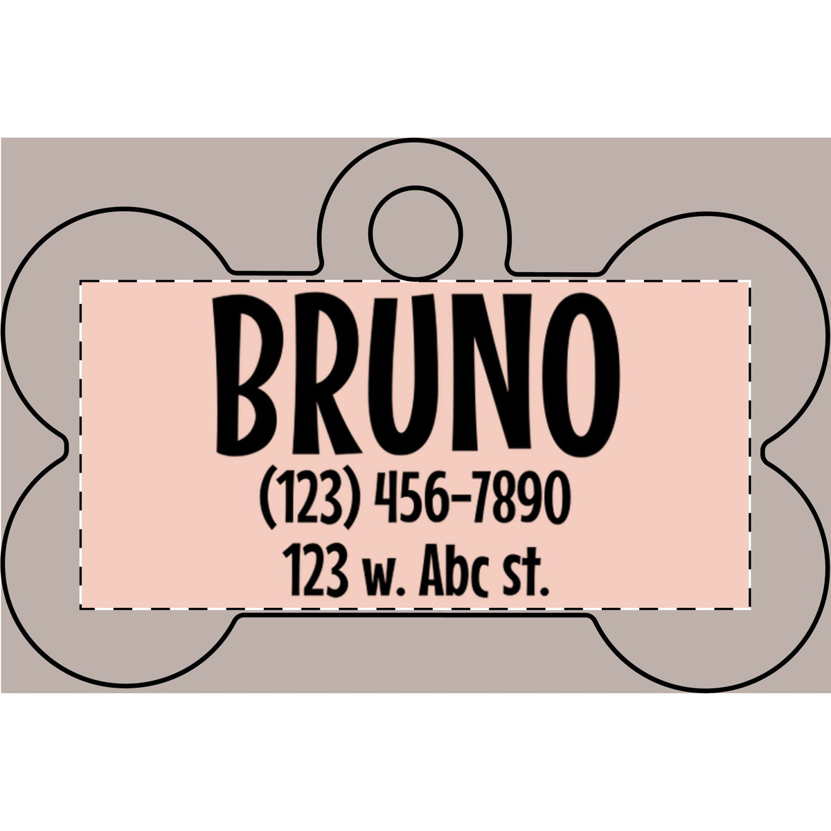 Name Info Pet Tag (Engraving)