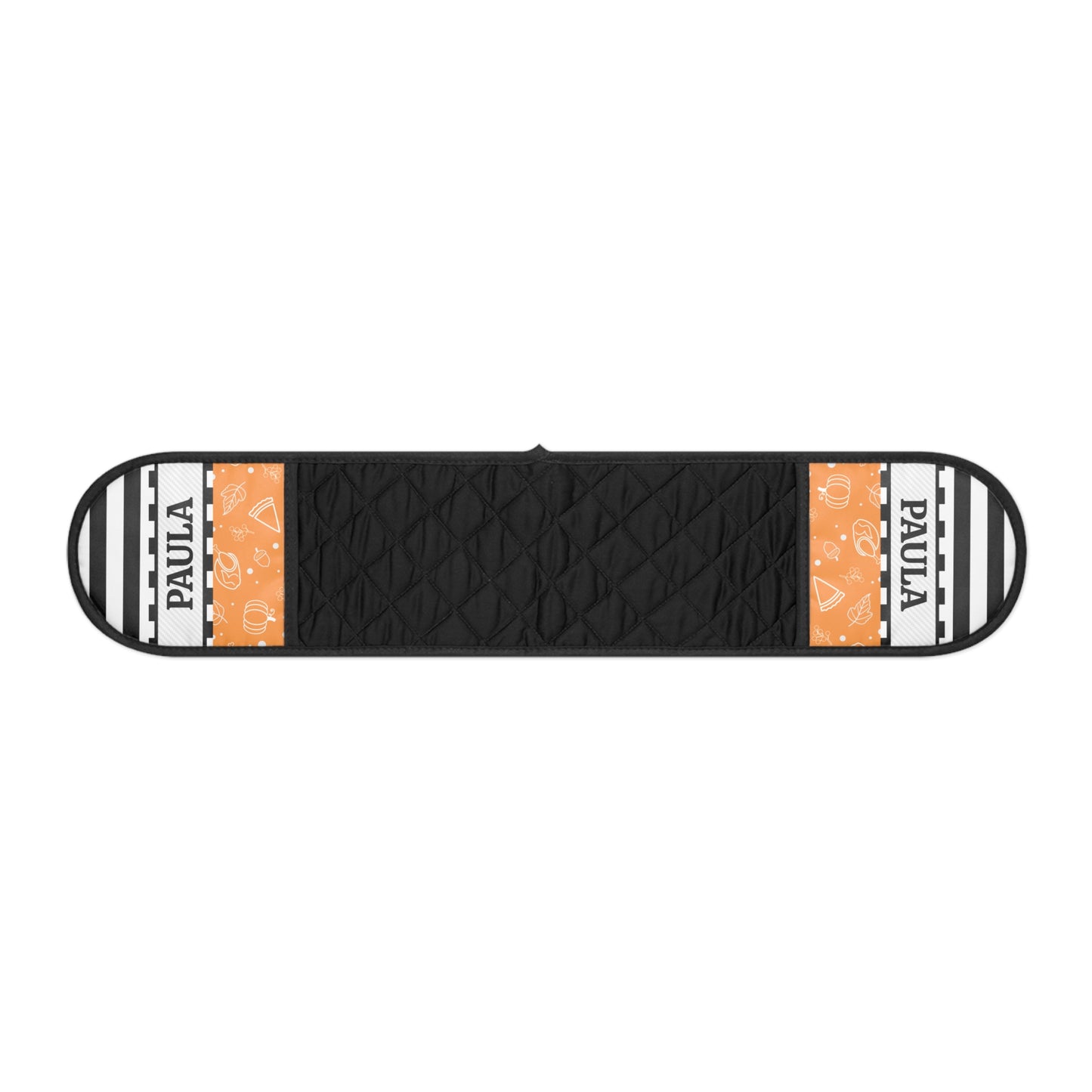 Stripe Fall Name Oven Mitts