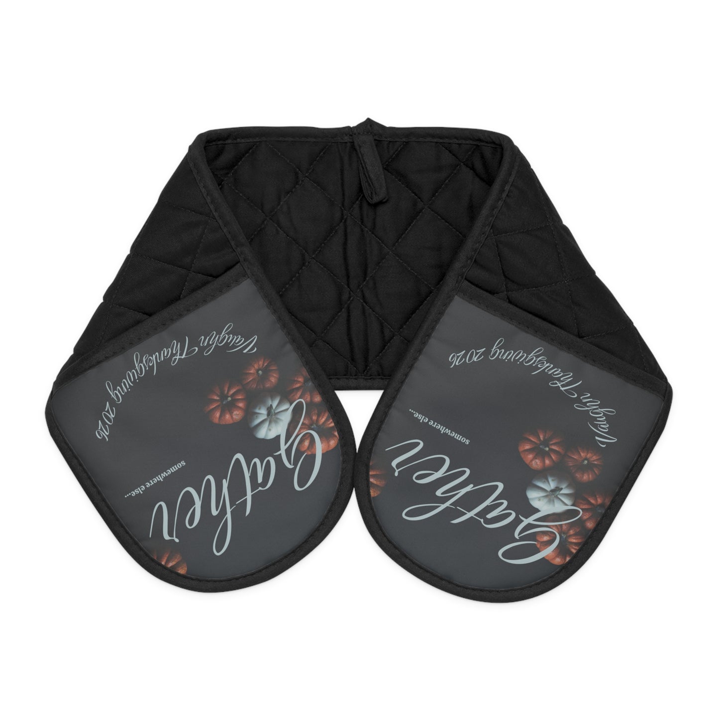 Gather Somewhere Else Name Oven Mitts