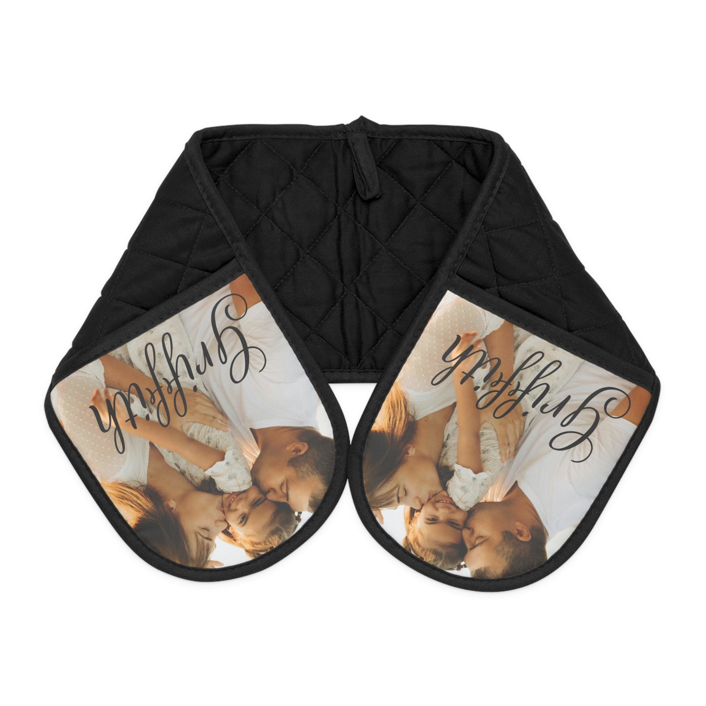 Custom Photo Name Oven Mitts