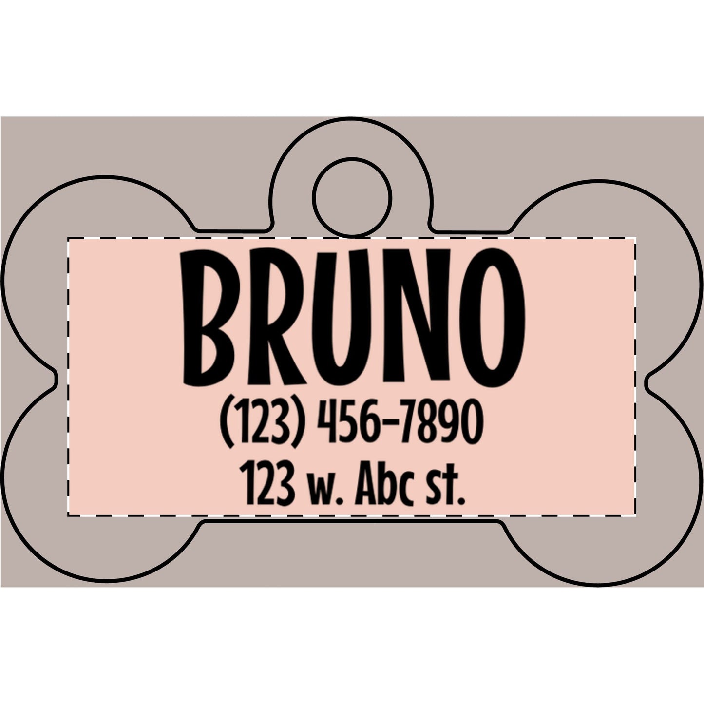Name Info Pet Tag (Engraving)