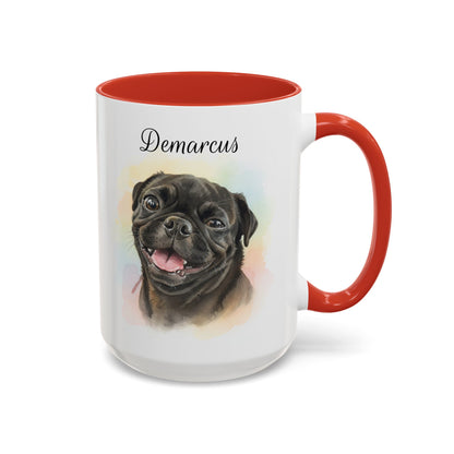 Pet Watercolor Accent Coffee Mug (11, 15oz)