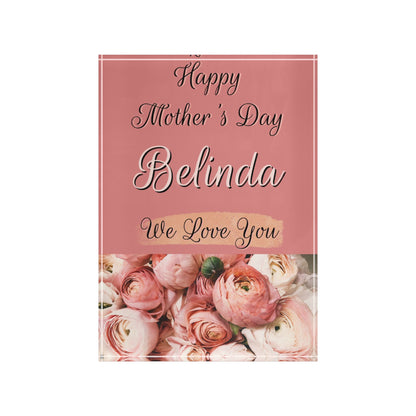 Pink Roses Mother's Day Photo Block