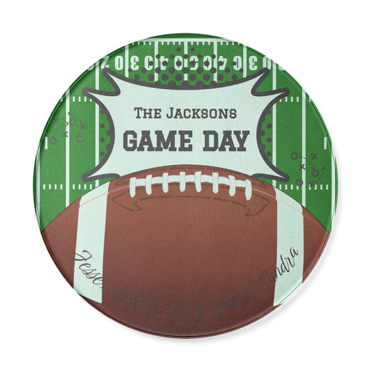 Game Day Names Round Cutting Board