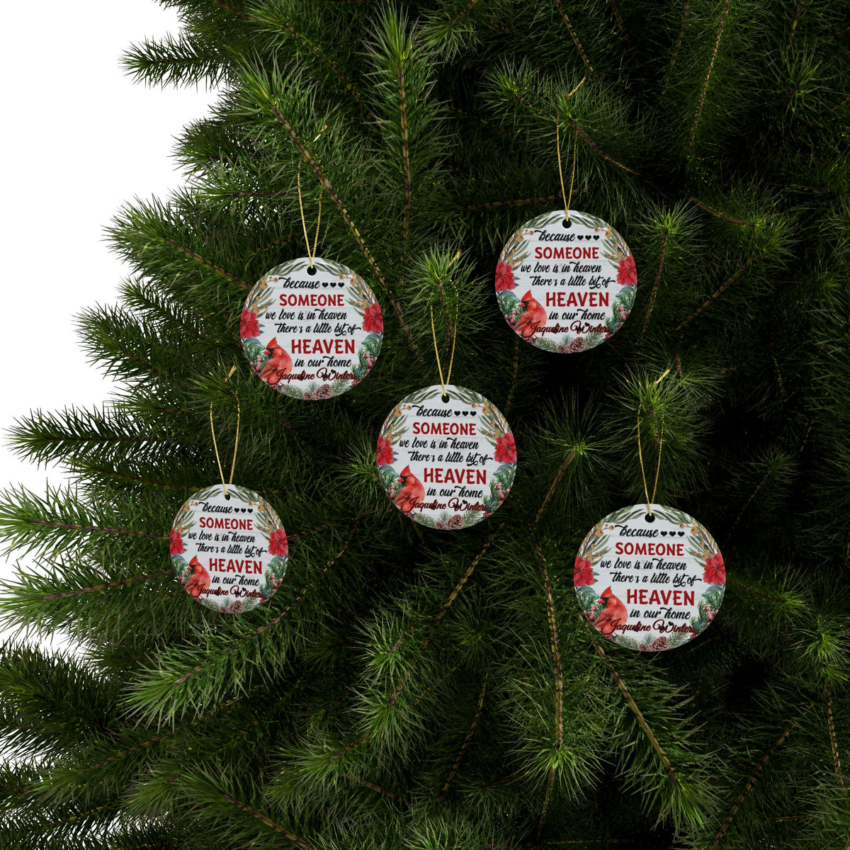 Someone We Love Photo / Name Ceramic Ornaments (1pcs, 5pcs, 10pcs, 20pcs)