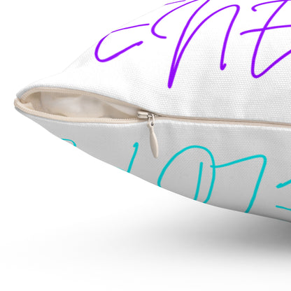 Bright Names Spun Polyester Square Pillow