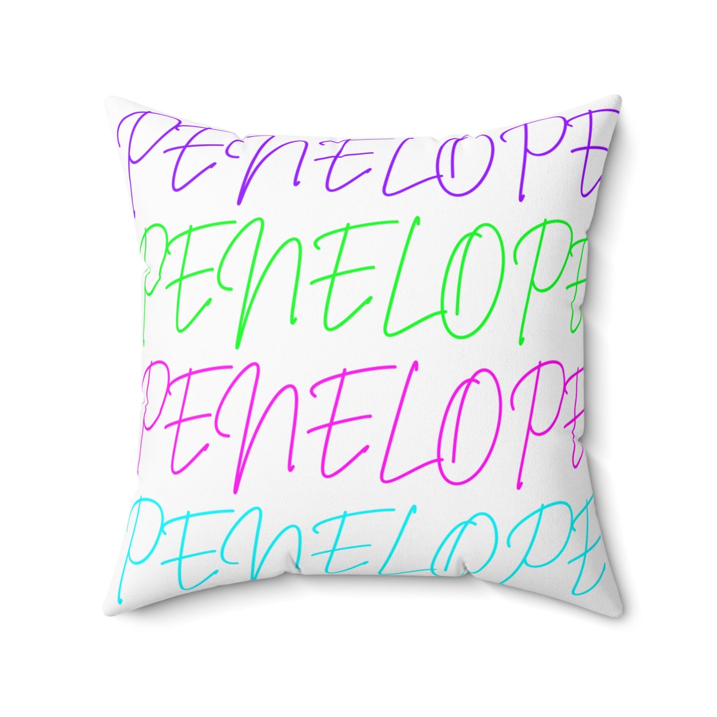Bright Names Spun Polyester Square Pillow