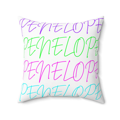 Bright Names Spun Polyester Square Pillow
