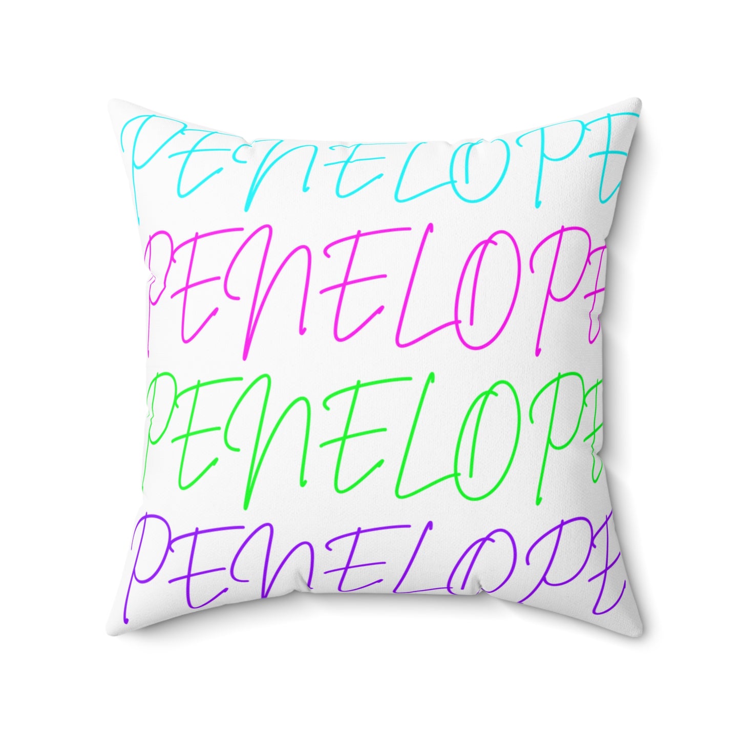 Bright Names Spun Polyester Square Pillow