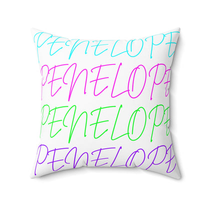Bright Names Spun Polyester Square Pillow