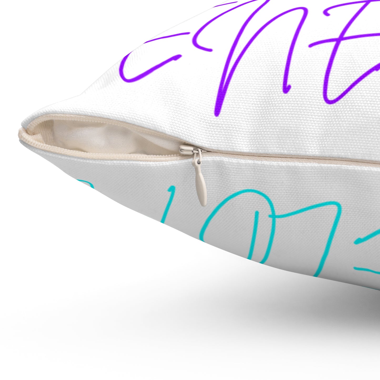 Bright Names Spun Polyester Square Pillow
