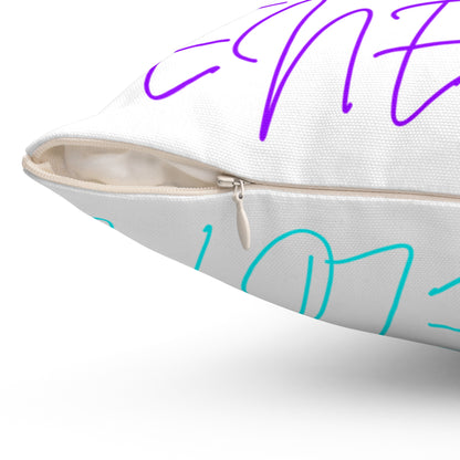 Bright Names Spun Polyester Square Pillow