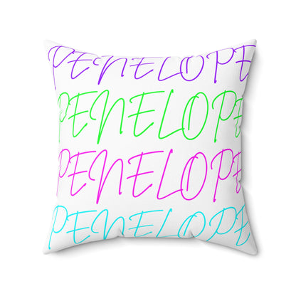 Bright Names Spun Polyester Square Pillow