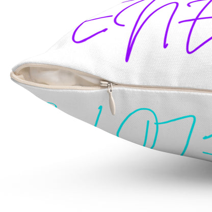 Bright Names Spun Polyester Square Pillow