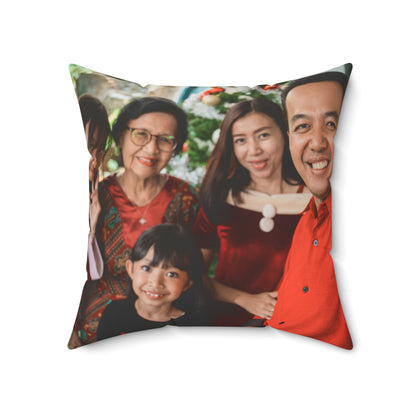 Custom Photo Name Square Pillow/Case