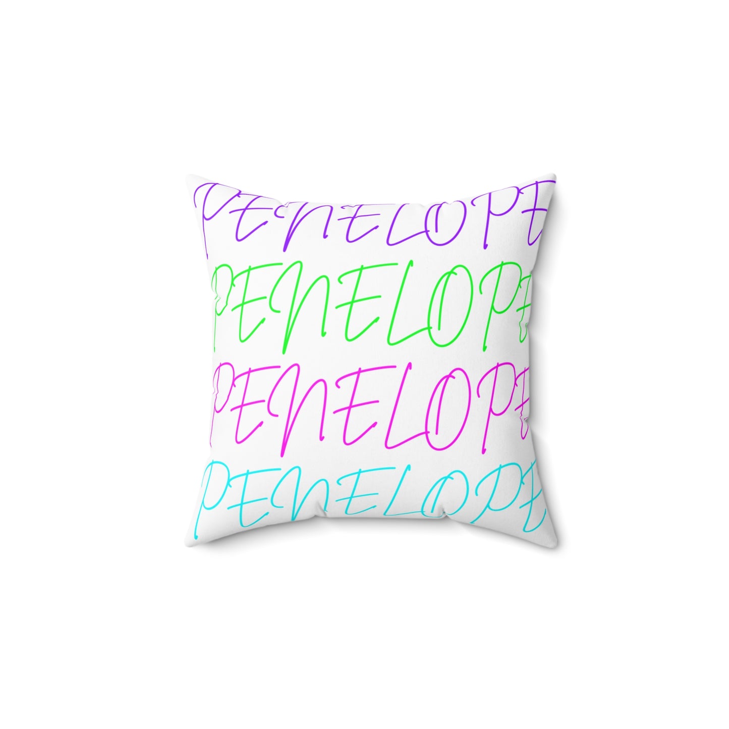 Bright Names Spun Polyester Square Pillow