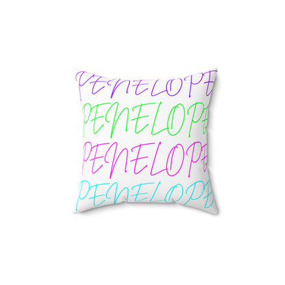 Bright Names Spun Polyester Square Pillow