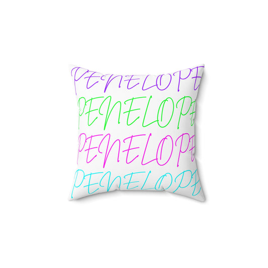 Bright Names Spun Polyester Square Pillow