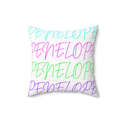 Bright Names Spun Polyester Square Pillow