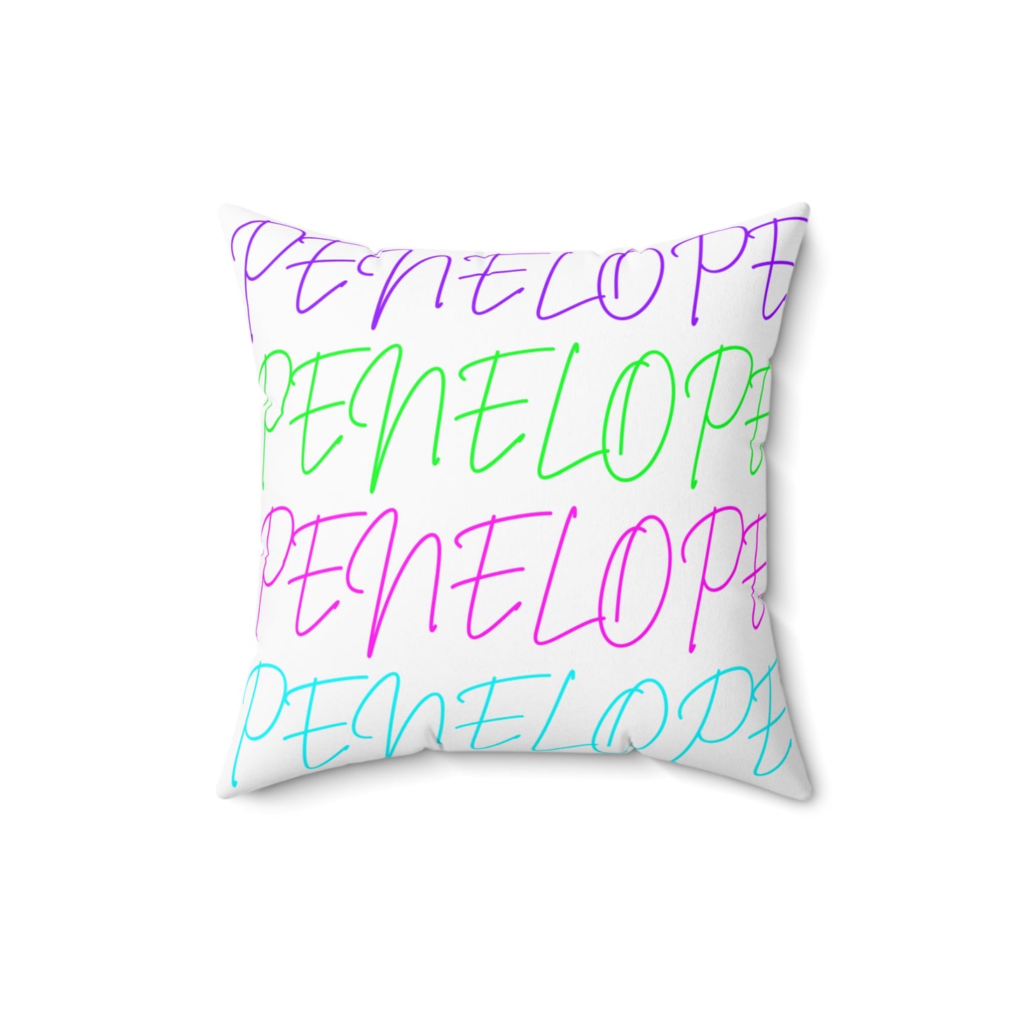 Bright Names Spun Polyester Square Pillow