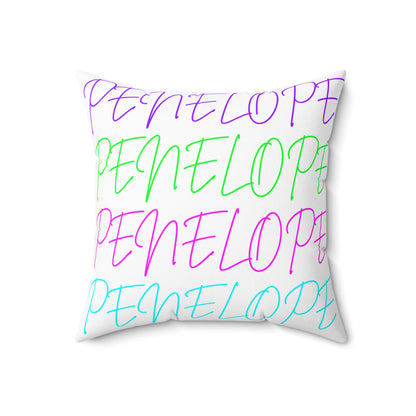 Bright Names Spun Polyester Square Pillow