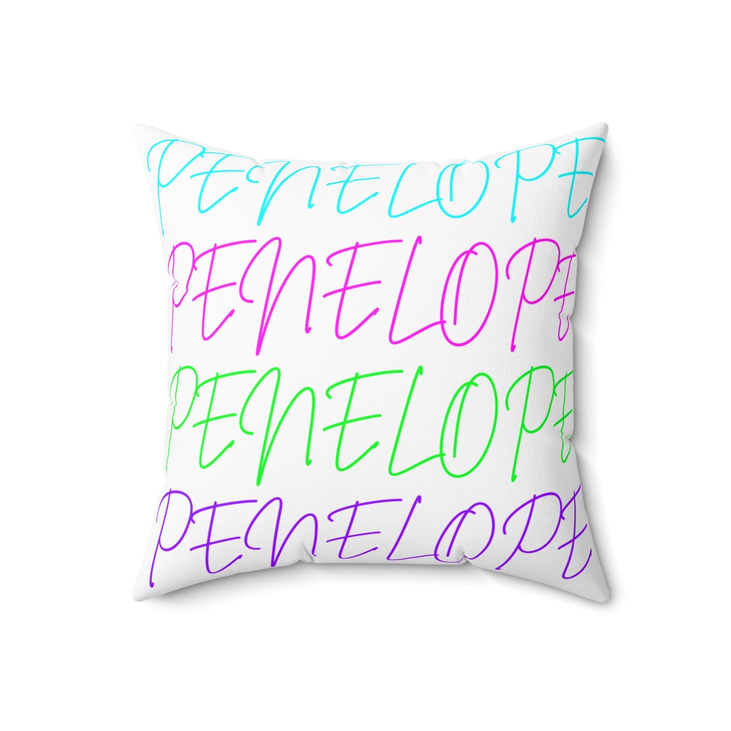 Bright Names Spun Polyester Square Pillow