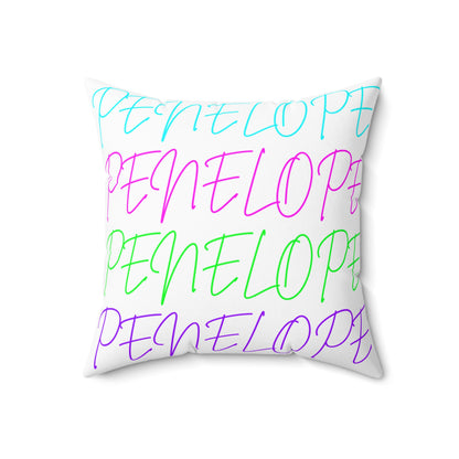 Bright Names Spun Polyester Square Pillow