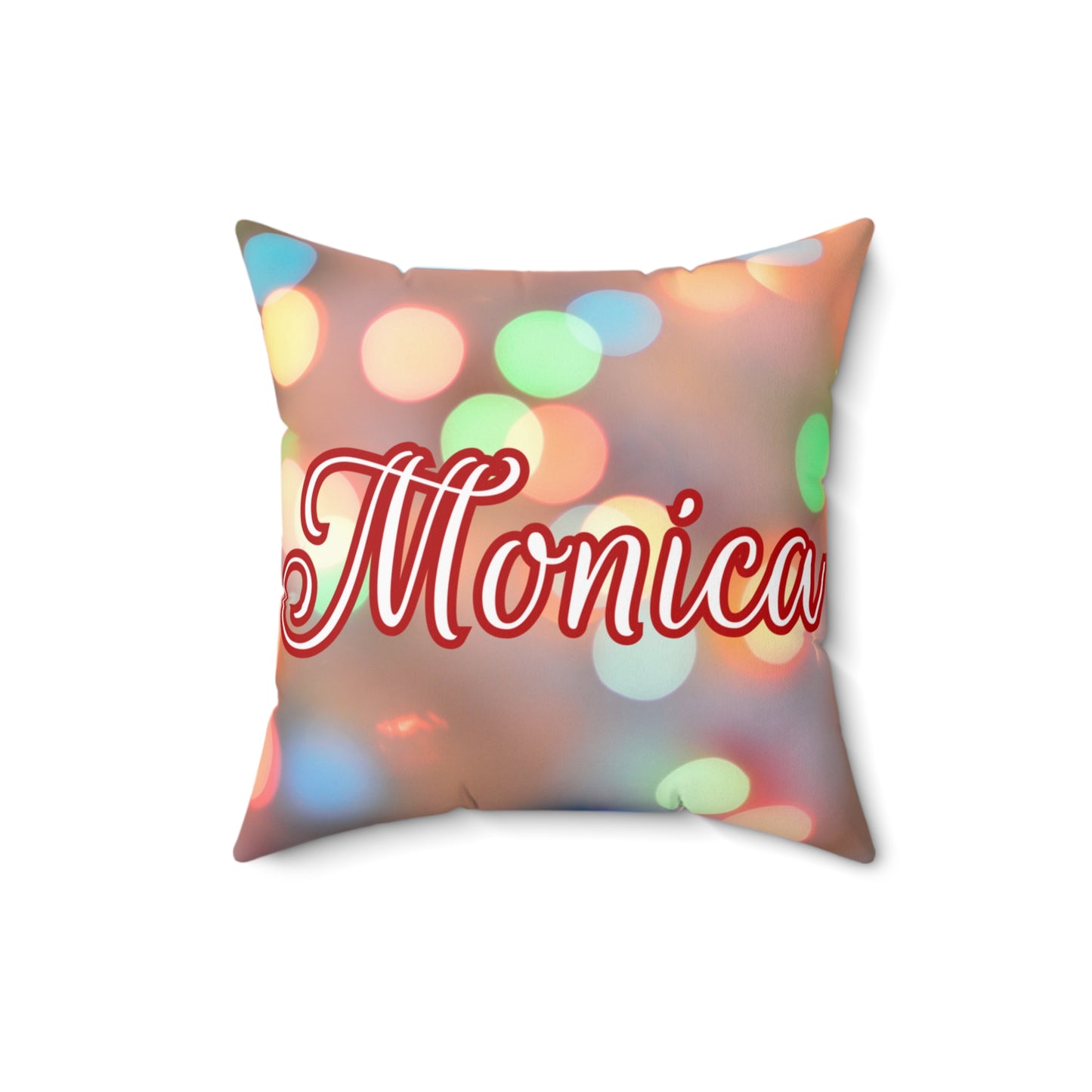 Blurred Lights Name Square Pillow/Case