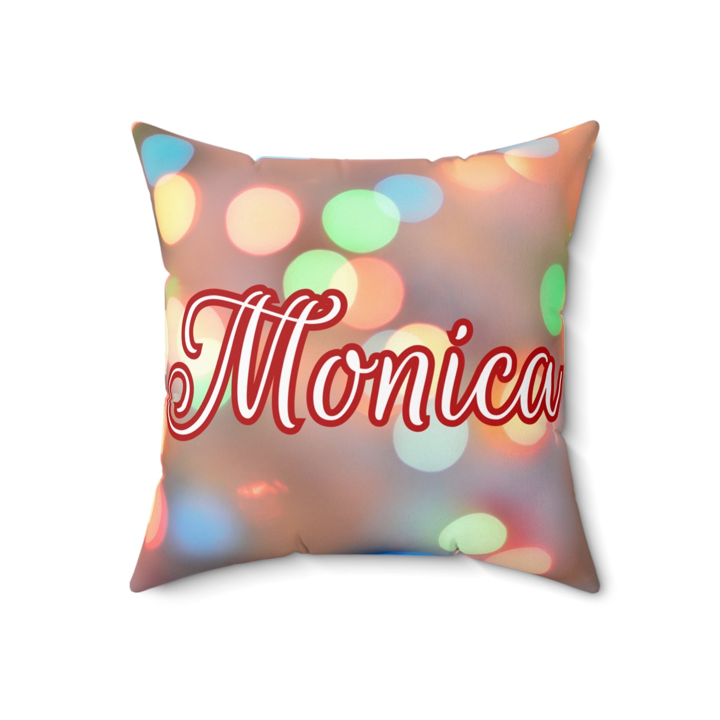 Blurred Lights Name Square Pillow/Case