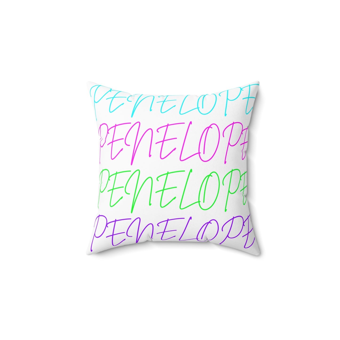 Bright Names Spun Polyester Square Pillow