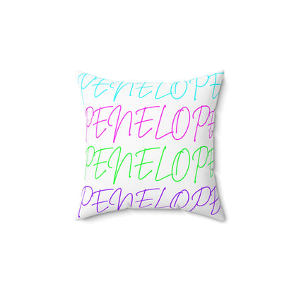 Bright Names Spun Polyester Square Pillow