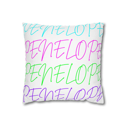 Bright Names Spun Polyester Square Pillow