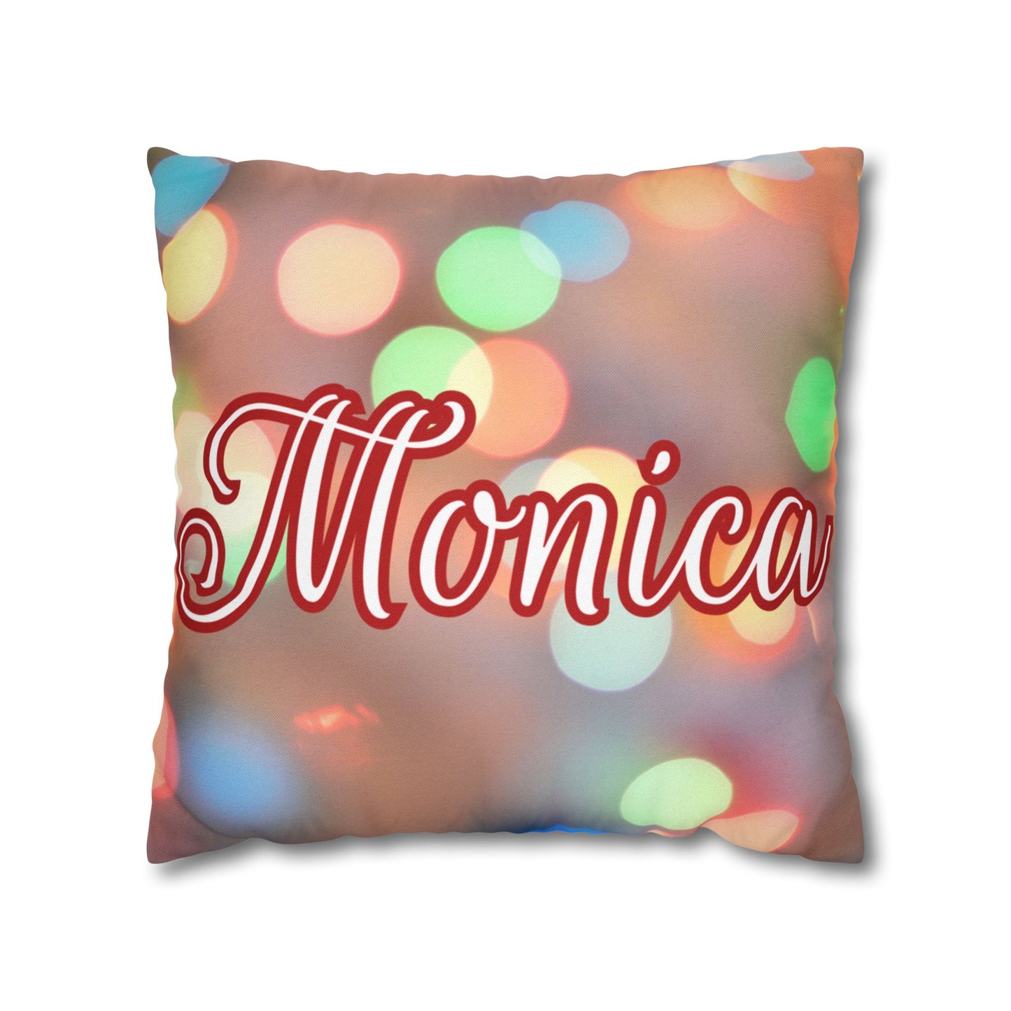Blurred Lights Name Square Pillow/Case
