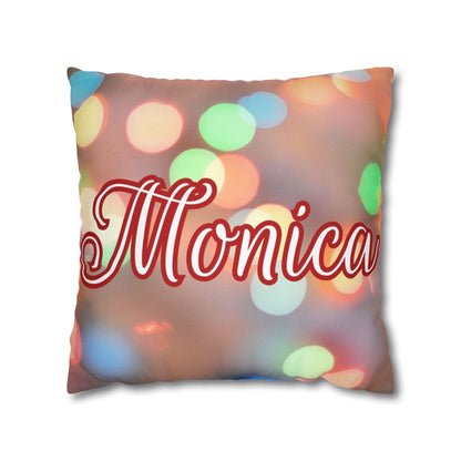 Blurred Lights Name Square Pillow/Case