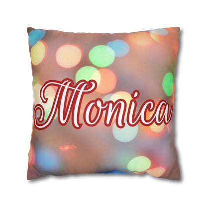 Blurred Lights Name Square Pillow/Case