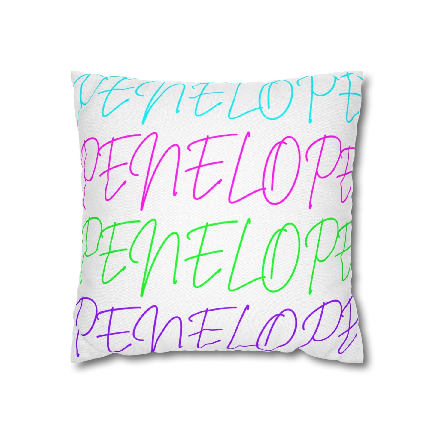 Bright Names Spun Polyester Square Pillow