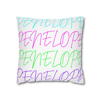 Bright Names Spun Polyester Square Pillow