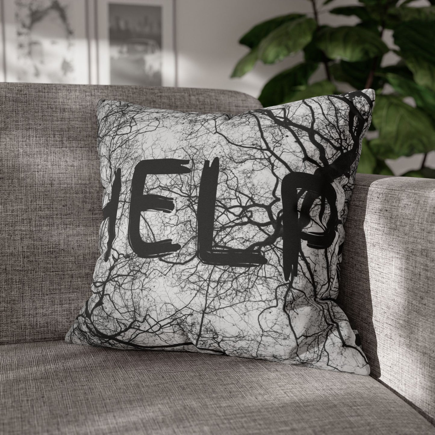 Help Branches / Name Faux Suede Square Pillowcase