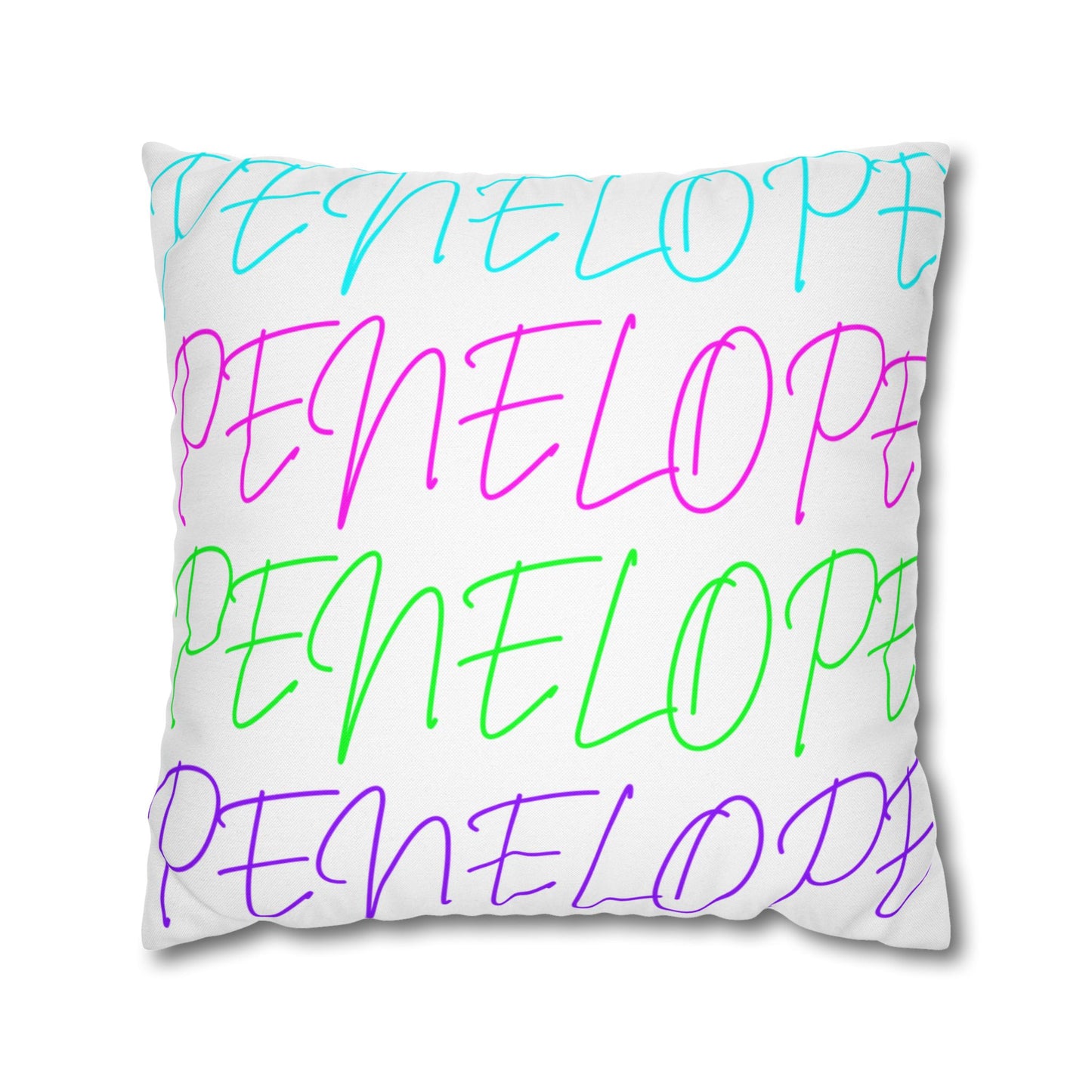 Bright Names Spun Polyester Square Pillow