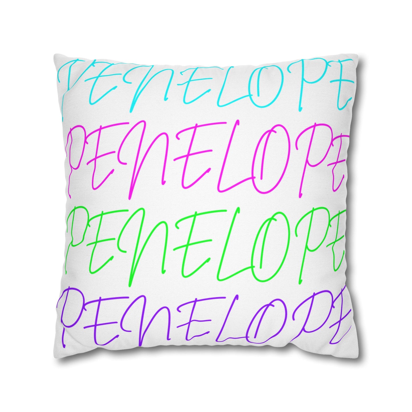 Bright Names Spun Polyester Square Pillow