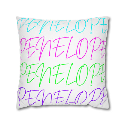 Bright Names Spun Polyester Square Pillow