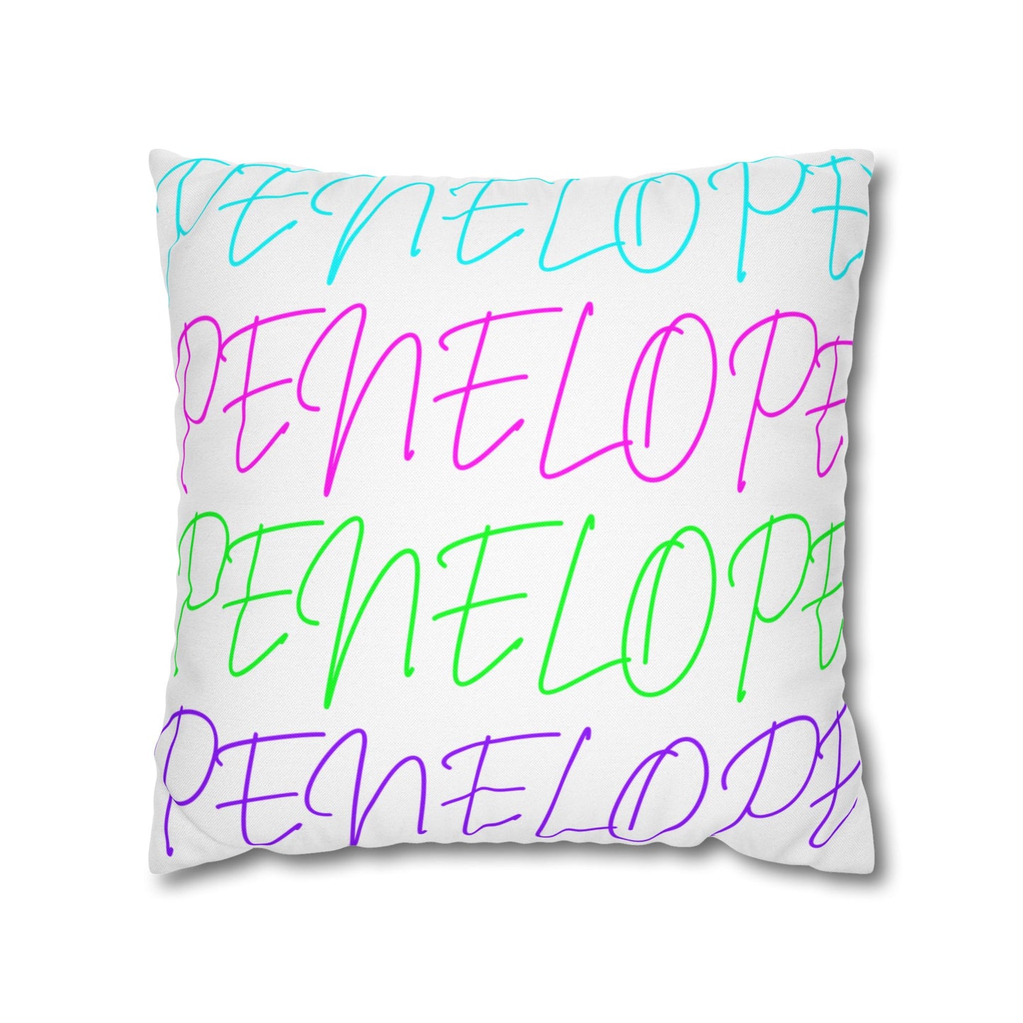 Bright Names Spun Polyester Square Pillow
