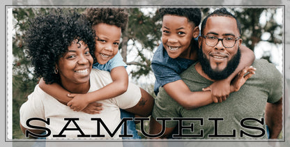 Custom Photo Name Stitched Edge Desk Mat