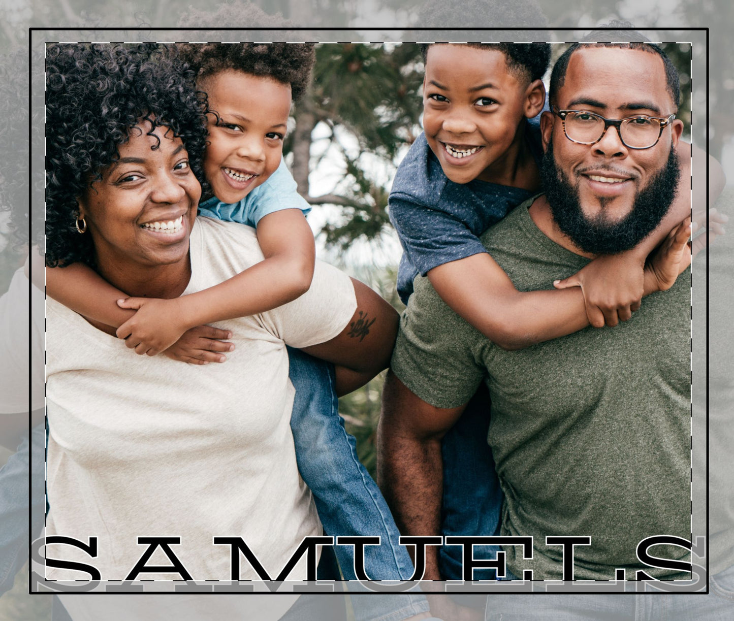 Custom Photo Name Stitched Edge Desk Mat