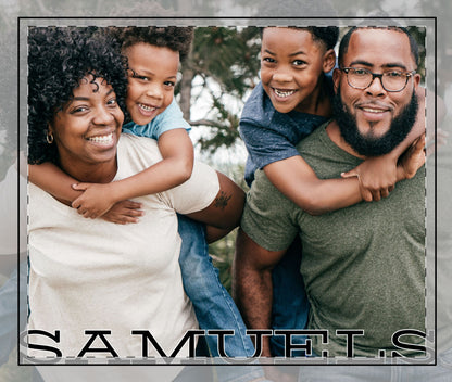 Custom Photo Name Stitched Edge Desk Mat