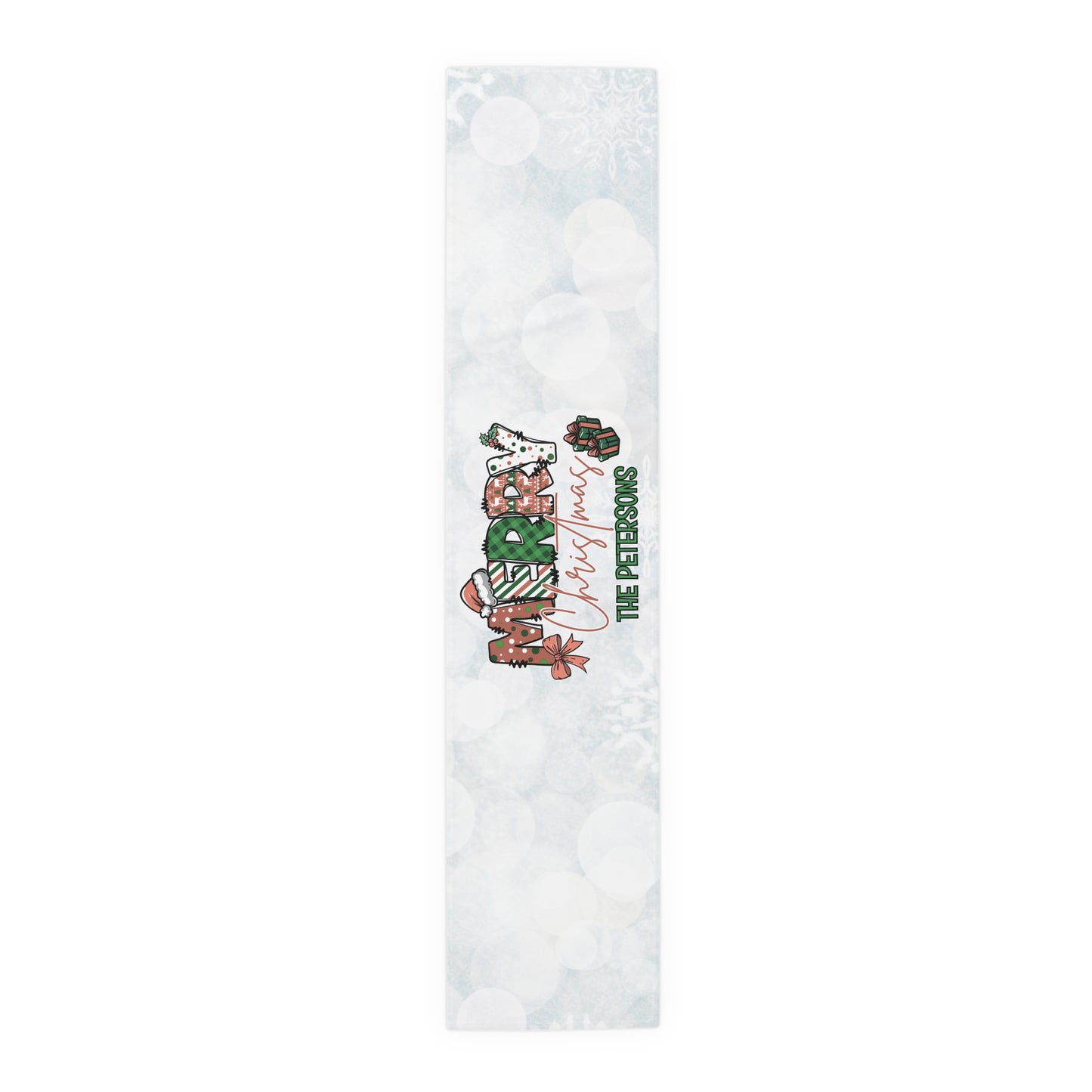 Merry Christmas Table Runner (Cotton, Poly)