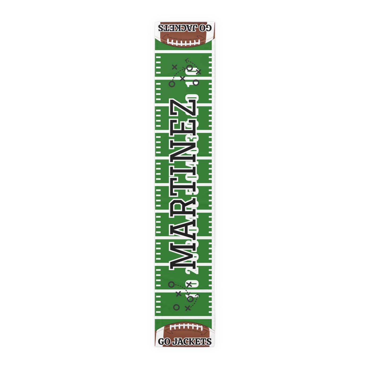 Football Field Name Table Runner (Cotton, Poly)