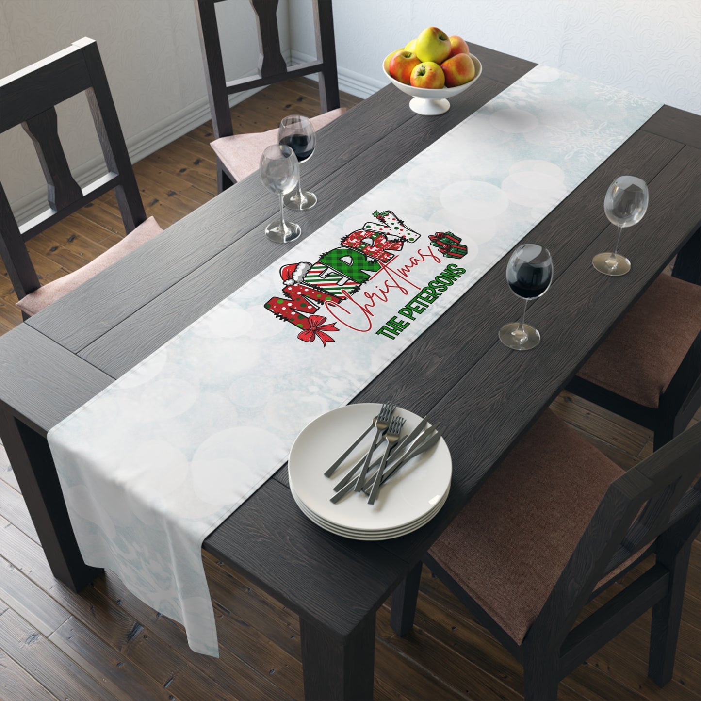 Merry Christmas Table Runner (Cotton, Poly)